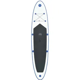 vidaXL Aufblasbares SUP-Board mit Segel Set Blau und Weiß