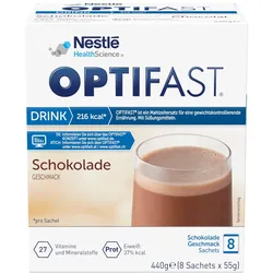 OPTIFAST DRINK Schokolade 8X55 g Pulver