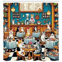 ABAKUHAUS Duschvorhang 175 x 200 cm türkis