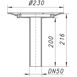 Dallmer Balkonablaufgehäuse 84, DN 50 831026