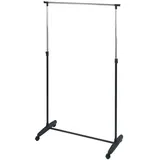 Wenko Mikey Kleiderständer 4 Rollen 160x50x180 schwarz