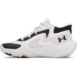 Under Armour Jet ́25 Basketballschuhe Kinder 100 - white/black/black 39