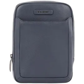Piquadro Modus Umhängetasche Leder 17 cm blau