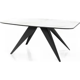 WFL GROUP Ausziehtisch 180 x 76 x 90 cm weiß