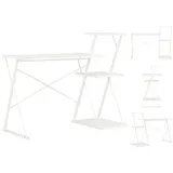 vidaXL Schreibtisch mit Regal Weiß 116×50×93 cm