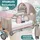 Kidiz KIDIZ® Babybett Reisebett Kinderreisebett Faltbar mit Matratze 120x60, Seiteneingang, Wickelauflage, Mosktionetz, Spielbogen & Tragetasche Baby Beistellbett Kinderbett ab Geburt bis 15 kg