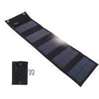 BuyWeek 20W Solar Ladegerät, Solarpanel Faltbar USB Solarpanel Ladegerät für iPhone Smartphone iPad Tablets Tragbar Solarladegerät Wasserdichtes, für Wandern Rucksackreisen Camping, Monokristallinem