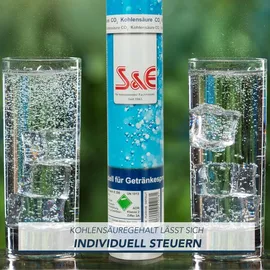 Cago CO2-Zylinder silber + 6 x 425 g für 60 l Sprudelwasser