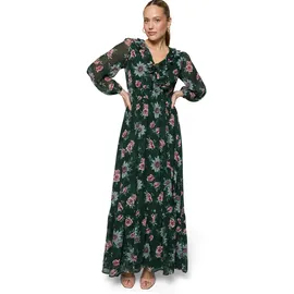 Zero Maxikleid Blumen Grün 42