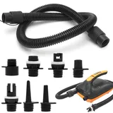 Tutamaz Sup Pumpe Adapter Kit, Aufblasbarer SUP Pumpenadapter, Sup Pumpe Schlauch mit 7 Luftventil Düsen Elektrische, Elektrische SUP Luftpumpe Zubehör für Stand Up Paddle Boards, Boote, Zelte