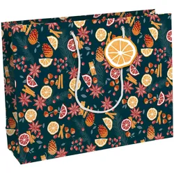 Clairefontaine 6x Zitrusfrüchte, Kraft weiß, Geschenktasche Shopping 37 ,3x11,8x27,5 cm - Mehrfarbig X-32778-6C