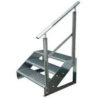 Kaminbau Mierzwa Treppe Freistehend 3 Stufen 57 cm Stahl