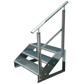 Kaminbau Mierzwa Treppe Freistehend 3 Stufen 57 cm Stahl