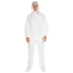 HYGONORM Eco Overall mit Kapuze, weiß 276099 , 1 Karton = 20 x 5 Stück = 100 Stück, XXL