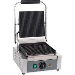 GastroHero Elektro-Kontaktgrill ECO 1,8 kW, gerillt