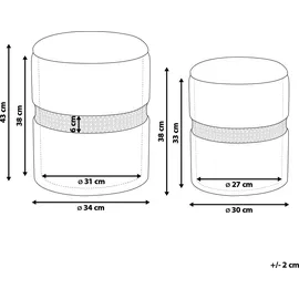 Beliani Beliani, Hocker, MEDFORD