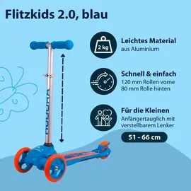 Hudora Flitzkids 2.0 blau