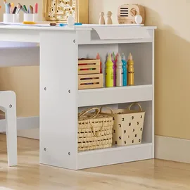 SoBuy Kindersitzgruppe KMB60 1 Tisch 1 Stuhl Kiefer weiß