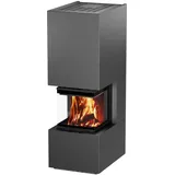 H&M Germany H&M Kaminbausatz Ready Uh 500/500 Stahl Grau