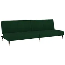 vidaXL Schlafsofa 2-Sitzer Dunkelgrün Samt