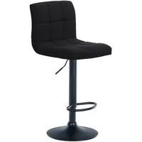 CLP Barhocker Calma Stoff schwarz/schwarz