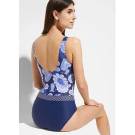 bonprix Badeanzug Damen Blau 40