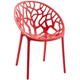 CLP Gartenstuhl Hope 59 x 59 x 80 cm rot