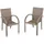 deluke VESNA Gartenstuhl 57 x 64 x 90 cm hellbraun 2 St.