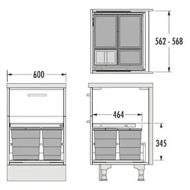 HAILO Allegro 18 l Dunkelgrau