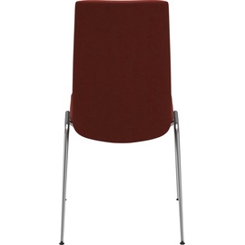 Stressless Polsterstuhl "Laurel" 57x92x59 cm Material, Stahl, rot (red dinamica, chrom glänzend) 4-Fuß-Stuhl Esszimmerstuhl Polsterstuhl Küchenstühle (83571213-0)