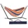 Vivere UHSDO8-40 Doppel Baumwolle Hängematte mit Hängemattengestell 250 cm, Orange Punch