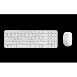 Rapoo 9310M Tastatur Maus-Set Ergonomisch Deutsch, weiß
