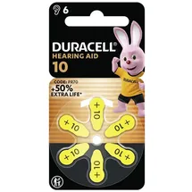 Duracell Hörgerätebatterie ZA 10 100 mAh 6 St.