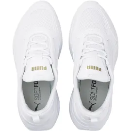 Puma Cassia Plateau Sneaker Damen white/white/team gold 42