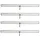 Mendler Seitenwand für Pergola 4 Stück 3 x 3 m Weiß