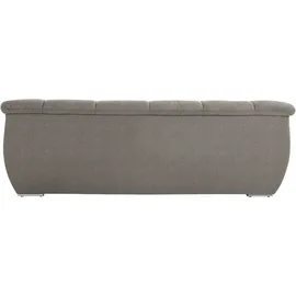 DOMO collection 3-Sitzer DOMO COLLECTION "Lagoa, moderne Sitzheftung, bequem und komfortabel", braun (schlamm), B:232cm H:76cm T:96cm, Sofas, frei im Raum stellbar, in großer Farbauswahl