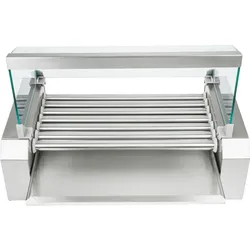 Royal Catering Hot Dog Grill - 7 Rollen - Edelstahl