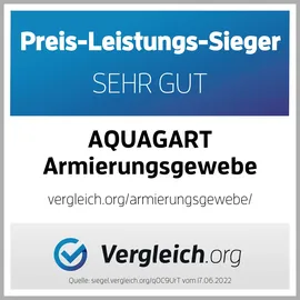 Aquagart Armierungsgewebe 150 m2 165 g 4x4 mm