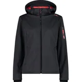 CMP Damen Jacket Zip Hood titanio mel-red fluo