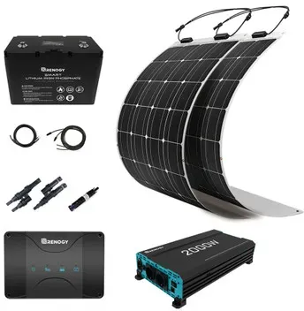 350W Solaranlage flexibel mit 12V 100Ah Lithium Batterie für Wohnmobile/Wohnwagen/Boote--RNG-RVSET175DB-H-2-RBC50-DE