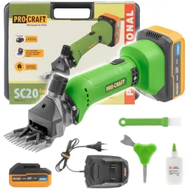 PROCRAFT SC20 Akku Schafschermaschine 20 V 76 mm