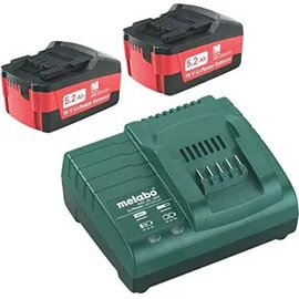 Metabo Basis-Set Li-Power 2 x 5.2 Ah + Schnellladegerät 685051000