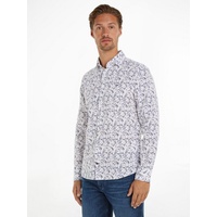 Tommy Hilfiger Langarmhemd »CL W-CO/LI DITSY FLOWER SF SHIRT«, mit floralem Print, Gr. 42 - N-Gr, Optic White / Multi, , 71194605-42 N-Gr