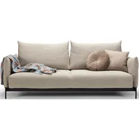 Innovation Living TM Schlafsofa »MALLOY innovativ, komfortabel und bequem, modernes Design«, hohe Rückenlehne, schmale Armlehnen, inklusive Bettaufbewahrung beige