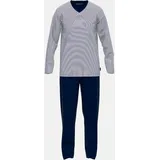TOM TAILOR Pyjama »Nevada«, (2 tlg.), mit cooler Kombi aus Oberteil und Unterteil, blau