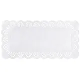 Papstar Spitzenpapiere eckig 34 cm x 17 cm, weiss,