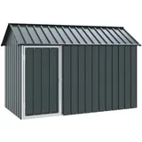 vidaXL Vogelkäfig Vogelvoliere 215 x 112 x 141 cm grau