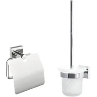 Tesa Badaccessoire-Set EKKRO Toilettenbürsten Set ohne Bohren, Spar-Set, 2