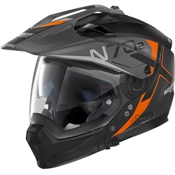Nolan N70-2 X Bungee N-Com Helm, zwart-oranje, 2XS