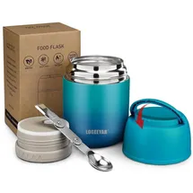 Siehe Bilder Thermobehälter 500ml Edelstahl Warmhaltebehälter mit faltbarem Löffel